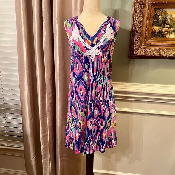 NWOT Lilly Pulitzer Gemma Stretch Jersey Dress in Multi Luminescent Size XS - Picture 1 of 6
